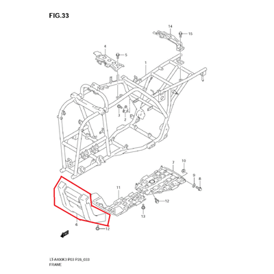 NEW OEM SUZUKI EIGER LT-A 400 FRONT GUARD BUMPER | eBay