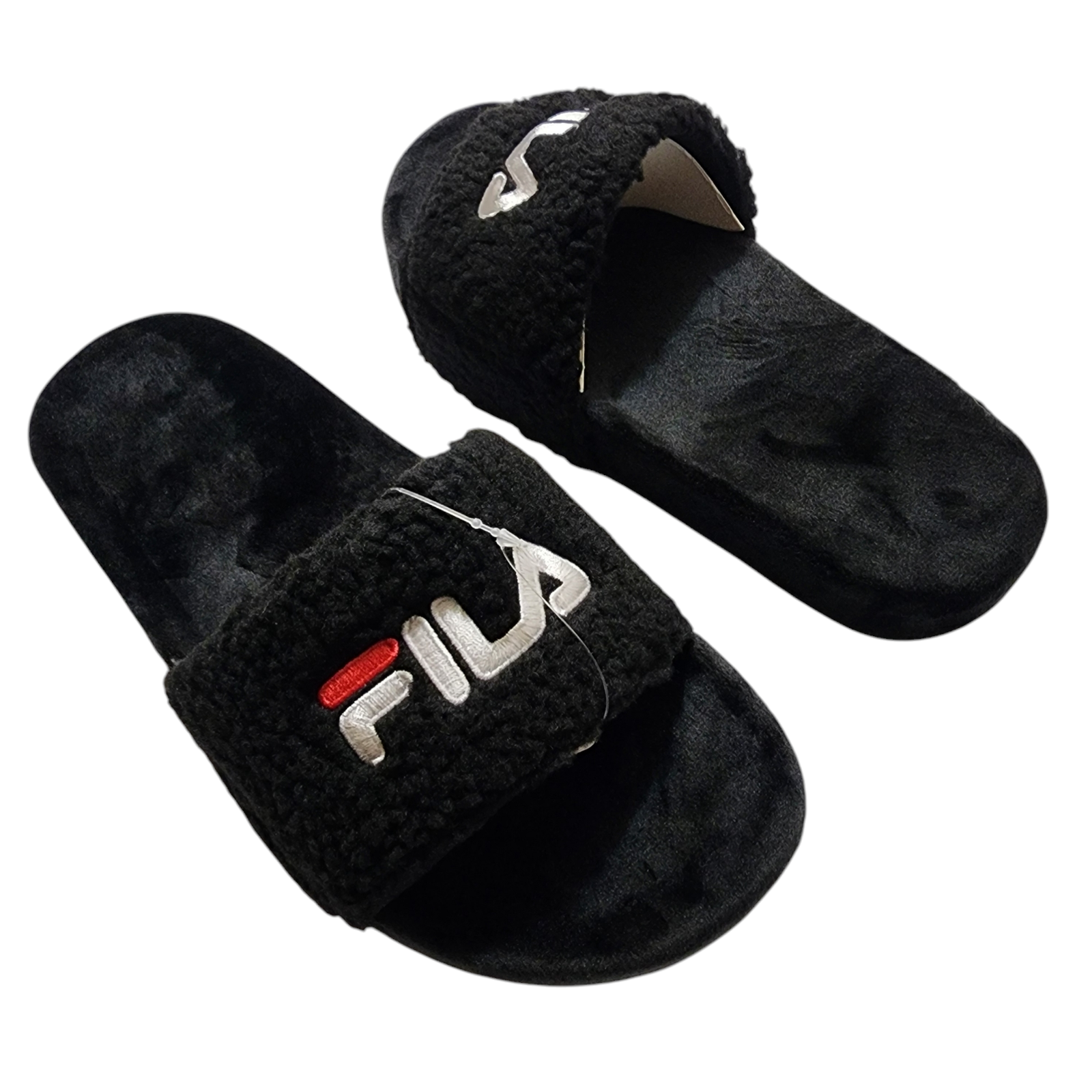 Fila Fuzzy Drifter sandali donna slide neri taglia 5