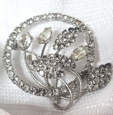 Vintage Art Deco Rhinestone Brooch