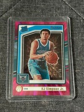 2024-25 KJ Simpson Jr Rated Rookie Donruss Pink Holo Laser /50 Hornets