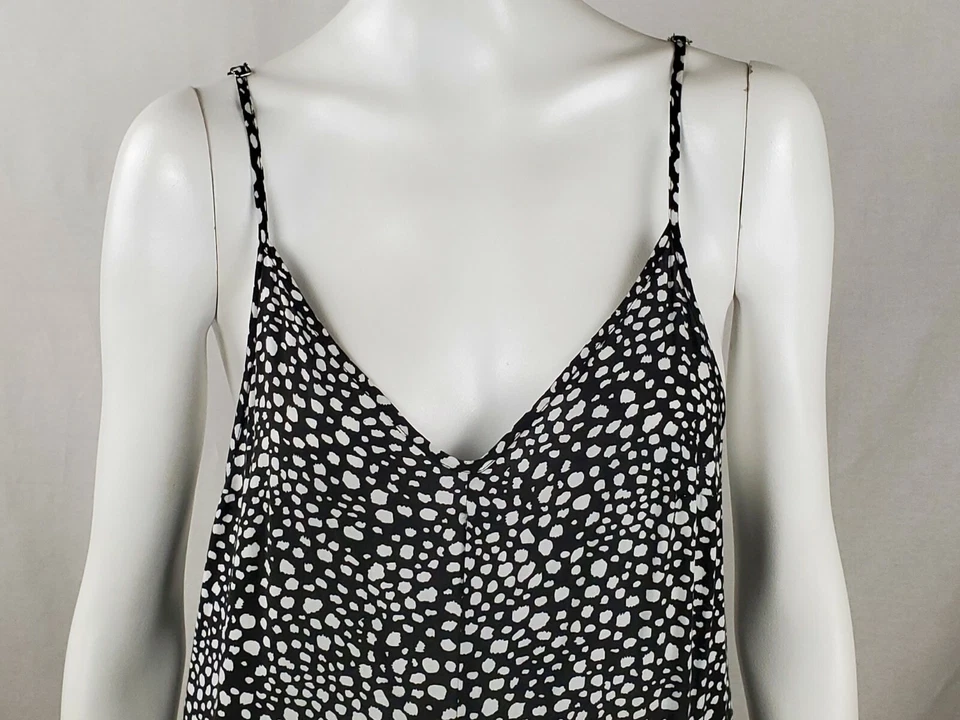 SOMEDAYS LOVIN BOUTIQUE BLACK & WHITE POLKA DOT JUMPSUIT PANTS OUTFIT SZ S - Image 3 of 4