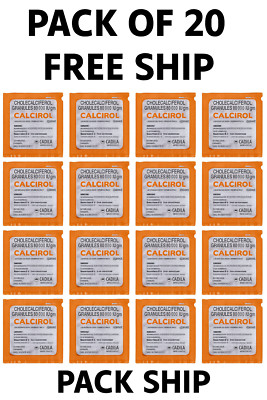 Calcirol Granules 60,000 IU x  20 | Vitamin D3 Supplement | Bone Health Support