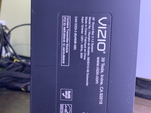 VIZIO SB36312-G6 3.1.2-Ch Wireless Subwoofer Only - Picture 7 of 7