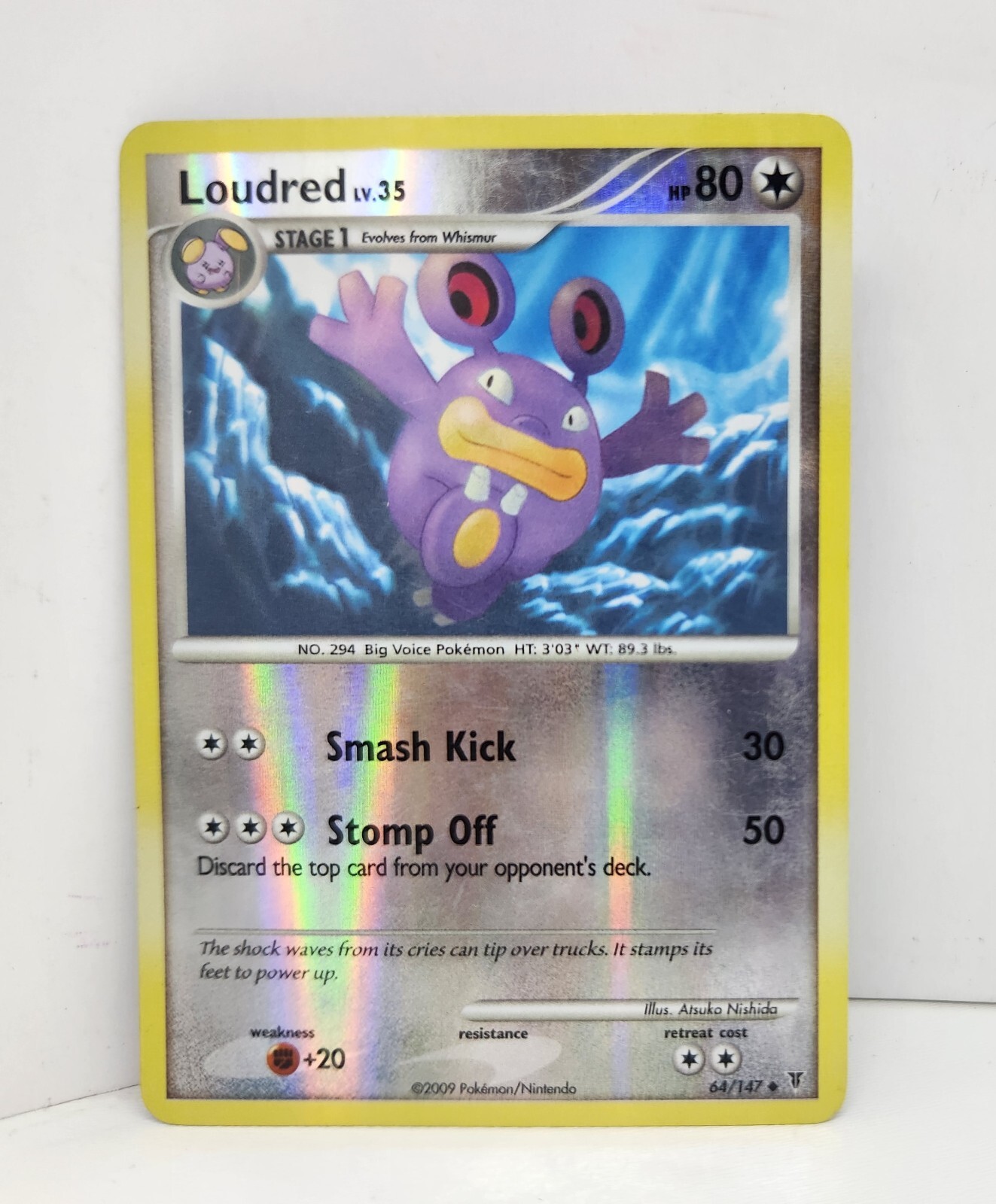 Loudred 64/147 Uncommon LP Pokemon Platinum Supreme Victors Reverse Holo