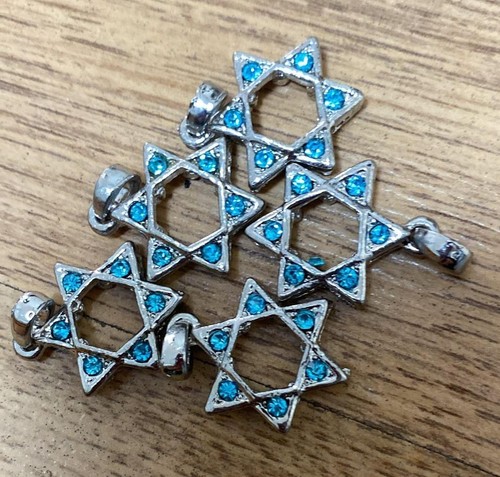 5 Zum Selbermachen Davidstern Anhänger Herstellung jüdischer Schmuckset Himmel Perlen Erfolg Geschenk - Bild 1 von 6