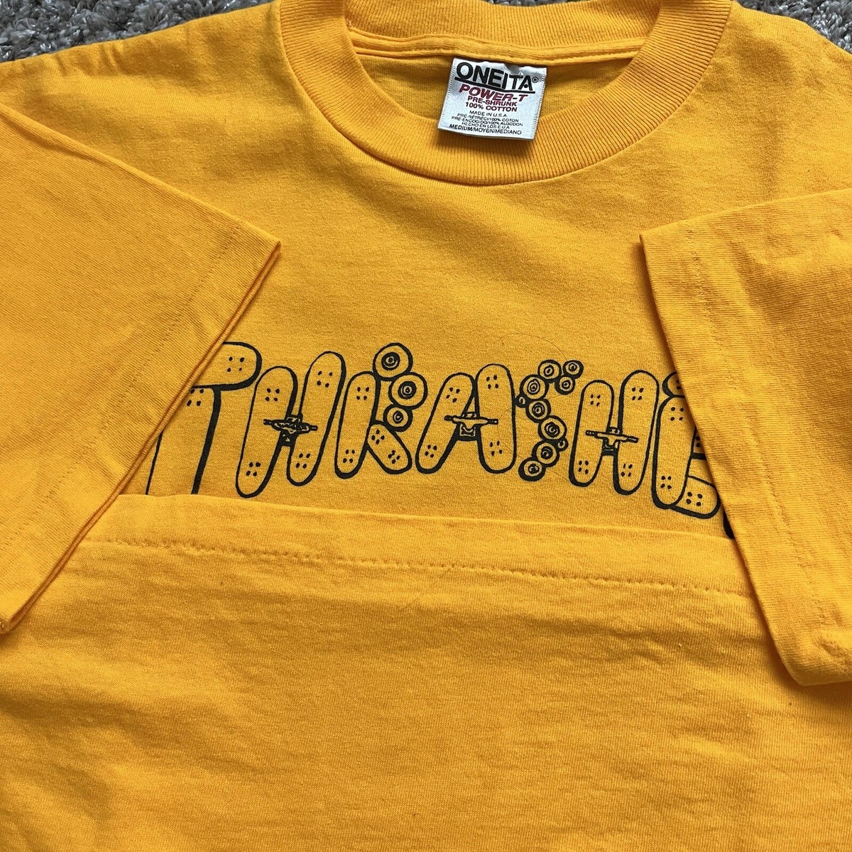 Vintage 90s Thrasher Skateboarding Mag Tee T Shirt OG Logo Vintage 90s Thrasher Skateboarding Mag Tee T Shirt OG Logo