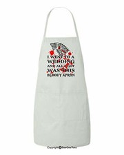 Apron Of Thrones Inspired Wedding Dire Wolf Bloody BBQ Kitchen Apron