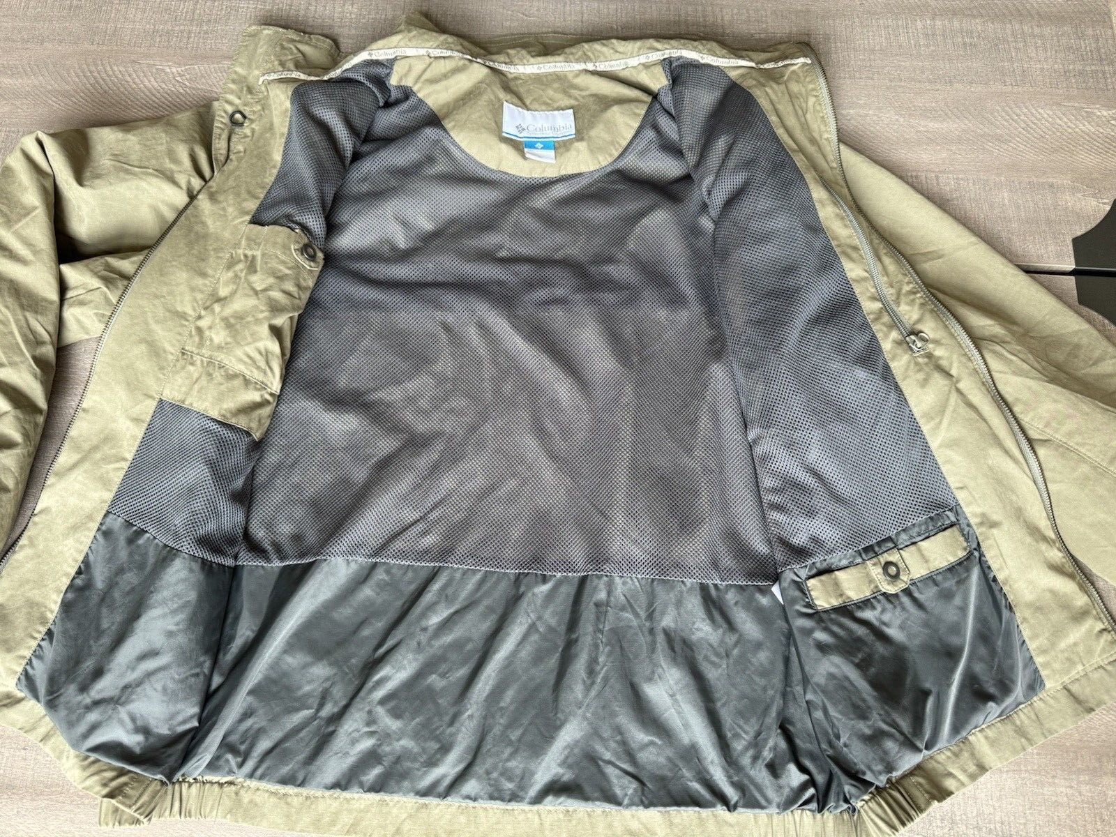 Columbia jacket Army Green Softshell Collared Full Zip Lined Jacket men's XL thumbnail 11