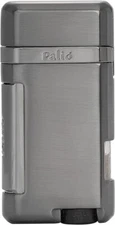 Palió Lazio Single Angled Jet Flame Cigar Lighter,  Refillable, Gunmetal