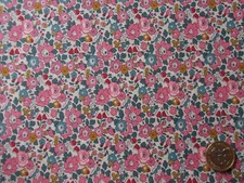 BETSY ANN E - FLOWERS - Liberty Tana Lawn Cotton Approx 67 x 20 cm
