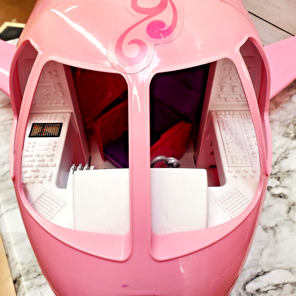 Coffret avion de reve rose barbie + accessoires
