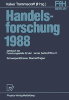Volker Trommsdorff | Handelsforschung 1988 | Taschenbuch | Deutsch (1988) | Xii