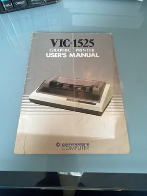 Commodore VIC-1525 Graphic Printer User's Instruction Manual Booklet ONLY