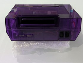 Transparent Clear Purple Nintendo NES Video Game Console NES-001 with UV LED