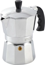 IMUSA USA B120-42V Aluminum Espresso Stovetop Coffeemaker 3-Cup, Silver 
