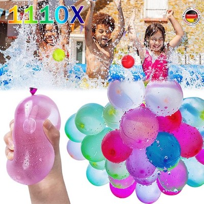 1110 Stück Kinder Toys Wasserballon Wasserbomben Draußen Party Urlaub Sommer DHL