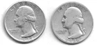 Nice-looking 1935-S & 1936-S Circulated Silver Washington Quarters at Melt Value