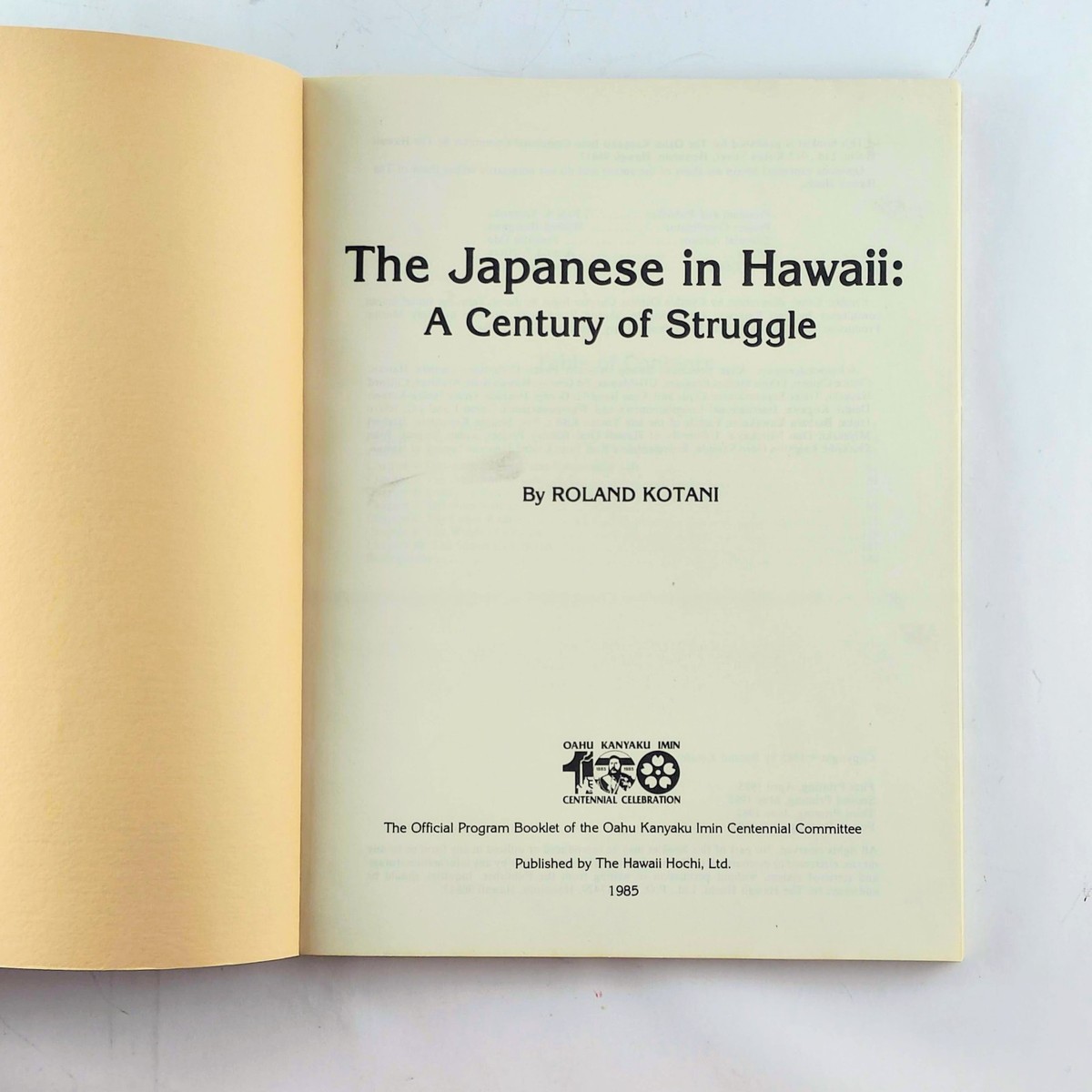 洋書 Yasutani Roshi Memorial Issue ZCLA The Japanese in Hawaii A Century of Struggle Roland Kotani Kanyaku