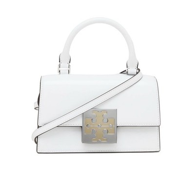 Tory Burch Tasche Bon Bon Mini Top Henkeltasche weiß mit Riemen Original NEU