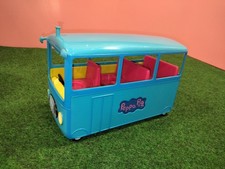 Peppa Pig Toy Bus Blue Preschool Pretend Play Vehicle SOUND WORKS