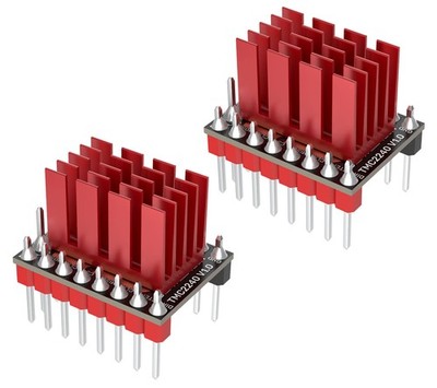 2 PCS TMC2240 V1.0 Stepper Motor Driver, Ultra-Silent, 36V, Heatsink, 3D Print