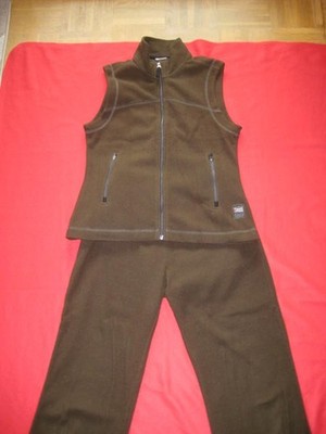 DAMEN OUTDOOR INDOOR ANZUG THINK PINK Weste Hose 2-Teiler Fleece S 36 Hausanzug