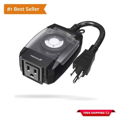 Effortless Outdoor Lighting Control - 15A Programmable Timer with