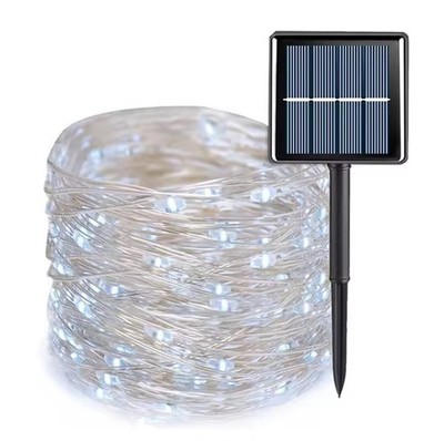 8 Modes Solar Lights Outdoor String Solar Fairy Lights Garden Decor 100/200 LED