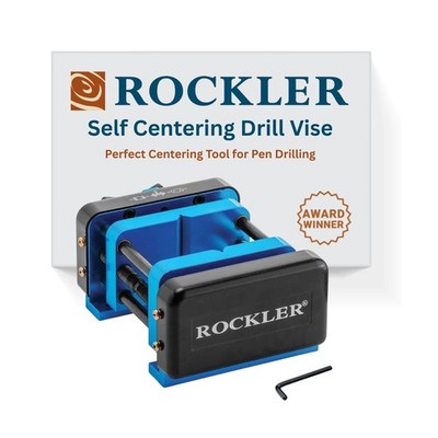 Rockler Self Centering Drill Vise w/Hex Key - Perfect Centering Tool for Pen ...