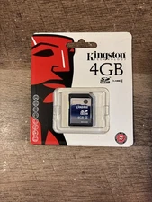 New Kingston 4GB SDHC Memory Card Class 4