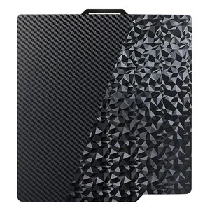 Triangles + Carbon Fiber Build Plate, 257×257mm | Bambu A1/P1P/P1S/P2S/X1C