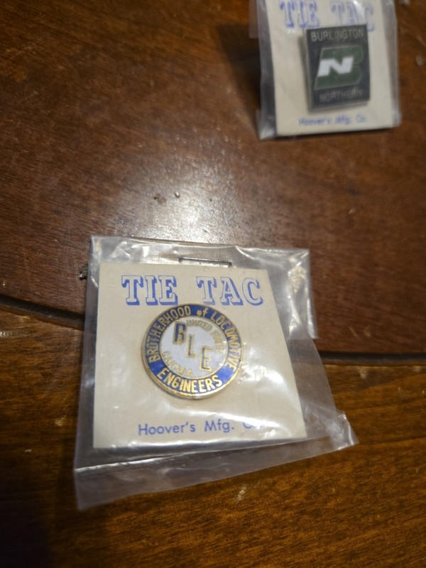 Brotherhood of Locomotive Engineers (BLE) Brass & Enamel Pin Tie Tack