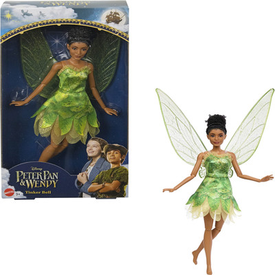 Mattel Disney Peter Pan Wendy Toys Tinkerbell Doll Fairy Outfit Wings