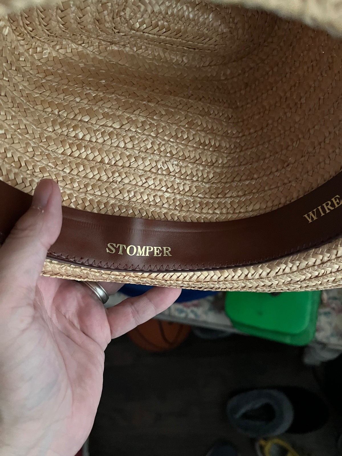 Vintage Coca Cola Straw Hat Original Coke Straw C… - image 8