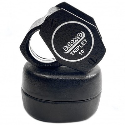 belomo triplet 10× BELOMO TRIPLET LOUPE 10x with genuine leather case black or brown