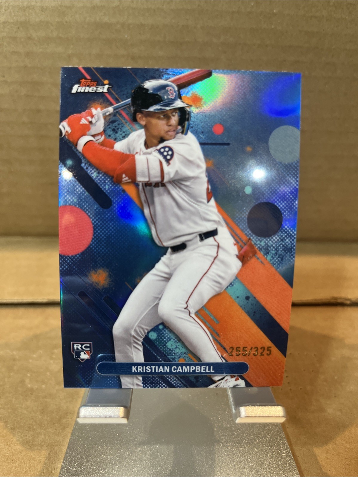 2025 Topps Finest - Common Kristian Campbell #98 Sky Blue Refractor /325 (RC)