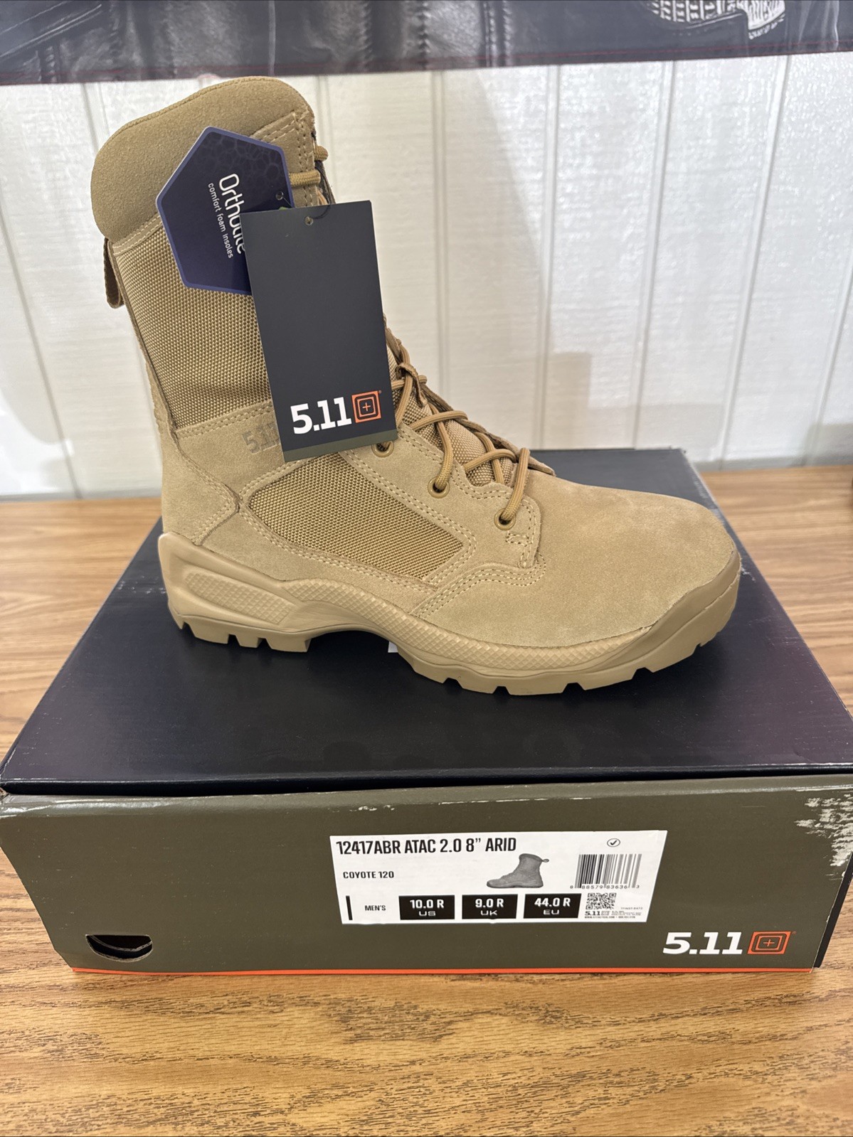 Botas 5.11 Tactical ATAC 2.0 Áridas 8" Estilo 12417 - Para Hombre Talla 10M Nuevas