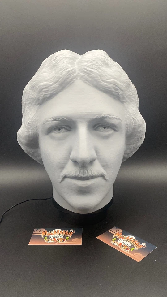 Larry Bird Bust Headphone Stand - NBA Celtics PC Holder - Paintable Bust Gift - Image 4 of 4