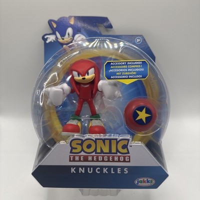 Sonic the Hedgehog Knuckles w Star Spring 4'' Action Figure Jakks Pacific Toy NEW