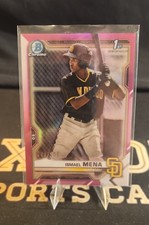 2021 Bowman - Chrome Prospects Ismael Mena #BCP-36 Fuchsia Refractor 89/199 (RC)