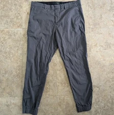 Men's Slim Fit Joggers RW&CO. Size 34 Gray Casual Classic Essential