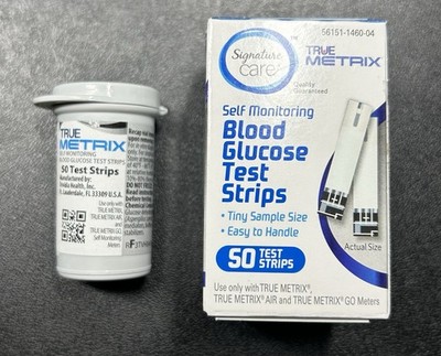 Signature Select/Care True Metrix Blood Glucose Test Strips - 100 Count