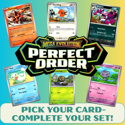 Pokémon Perfect Order: Pick Your Card   Base/Holo/Reverse Holo/Ex/Full Art NM