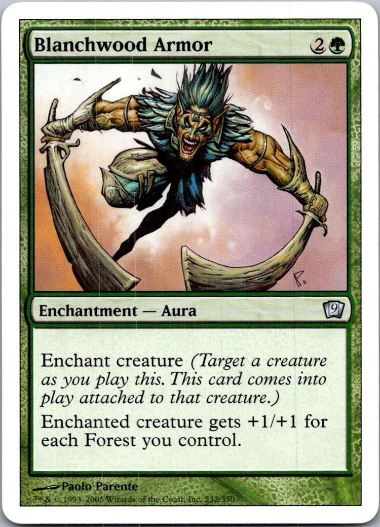 Blanchwood Armor U 8ED #234 LP MTG Magic
