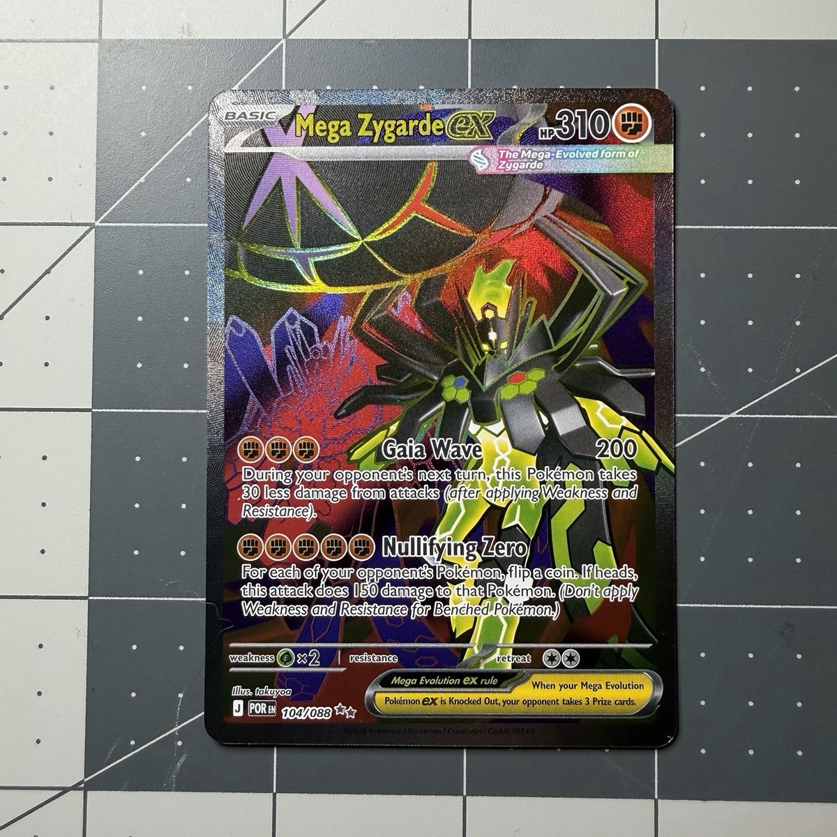 Mega Zygarde ex 104/088 - Full Art Ultra Rare - Pokémon TCG
