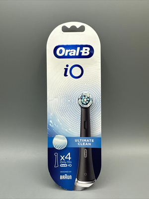 #ad Oral B iO Ultimate Clean Replacement Brush Heads 4 Count Black Sealed $39.99