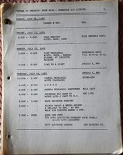 1980 Speak Up, America Show #101 Original Schedule Short Rundown