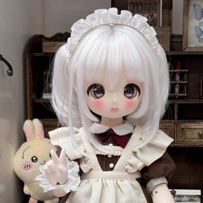 1/6 BJD Doll SD Resin Joint Bare Doll Lovely Girl with Face Makeup Handmade Gift
