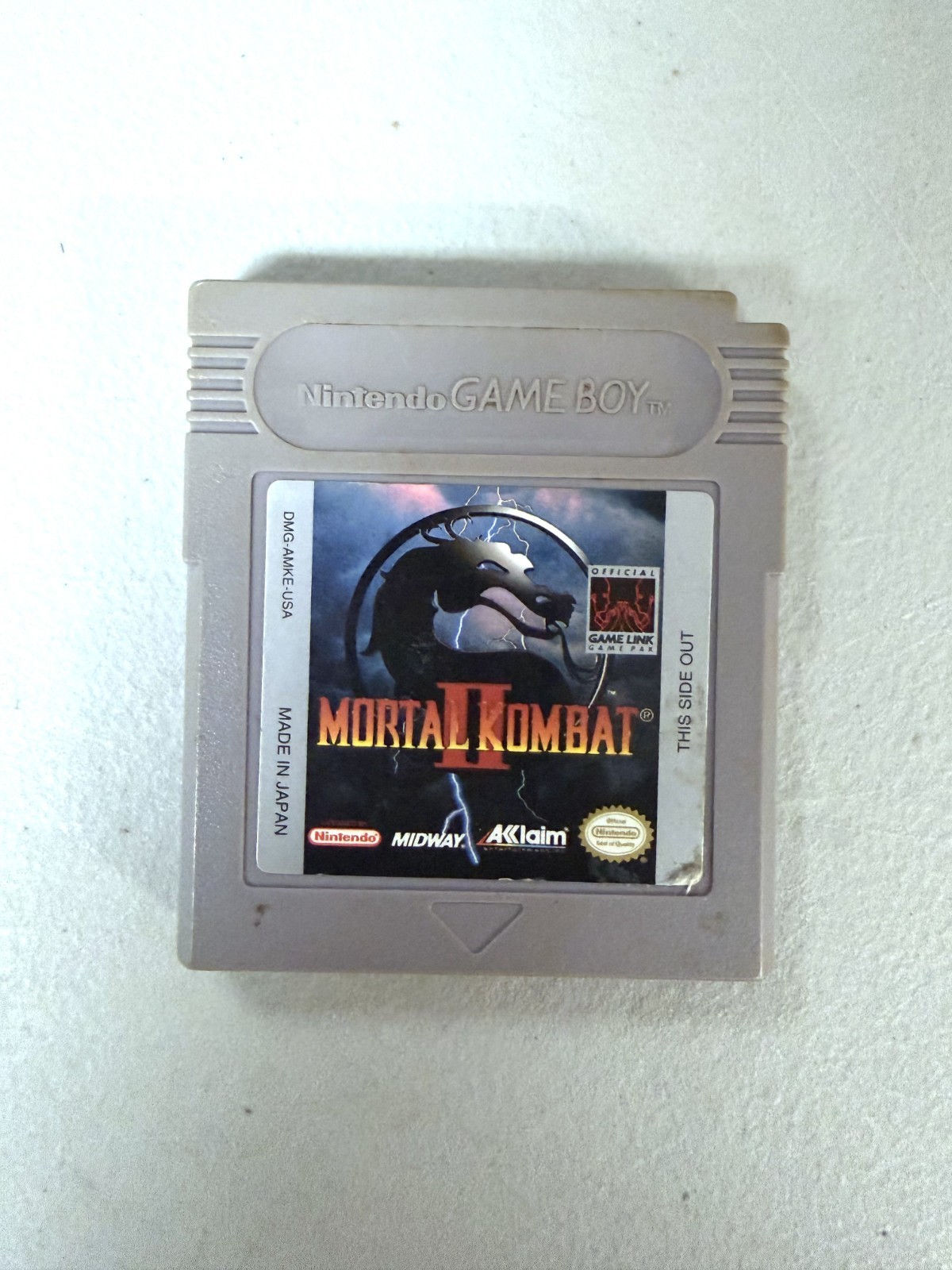 Mortal Kombat 2 Original Nintendo Gameboy Game Tested + Working & Authentic