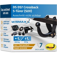 ANHÄNGERKUPPLUNG starr für DS DS7 Crossback ab 18 +13pol E-Satz Erich J
